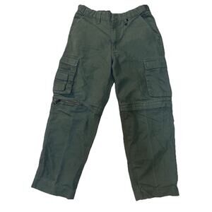 Boy Scouts of America Youth 14 Convertible Pants Green Switchback Uniform Zip